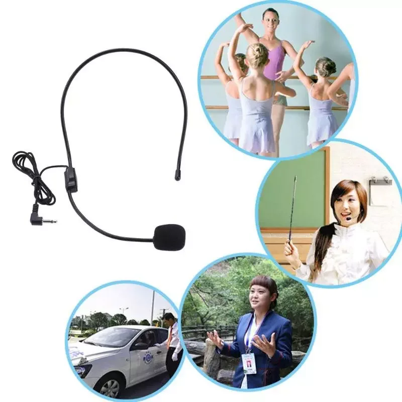 Portable Head-mounted Headset Microphone Wired 3.5mm Plug Guide Lecture Speech Headset Mic For Teaching Meeting
Portable Head-mounted Headset Microphone Wired 3.5mm Plug Guide Lecture Speech Headset Mic For Teaching Meeting