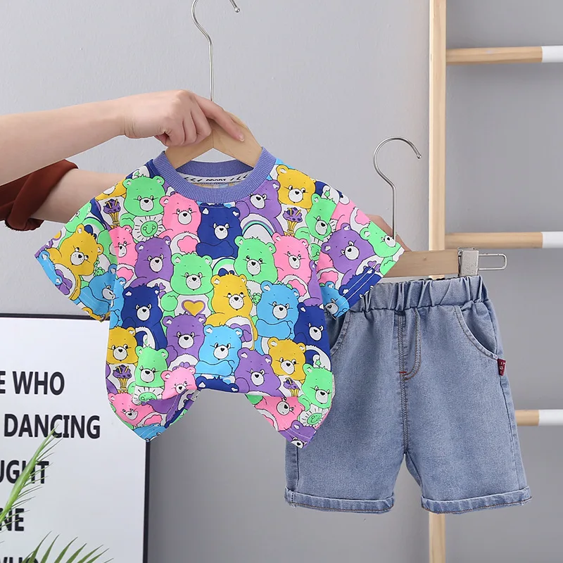Модная одежда для маленьких мальчиков, летние повседневные комплекты, топ с мультяшным медведем и шорты, 2 шт., детская одежда для девочек, ко...
Модная одежда для маленьких мальчиков, летние повседневные комплекты, топ с мультяшным медведем и шорты, 2 шт., детская одежда для девочек, ко...
