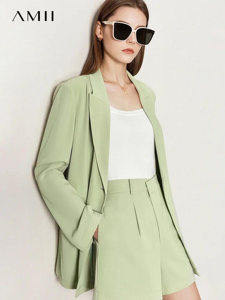 Amii Minimalist Summer Women's Suit Jacket Loose Button Blazer Coat Solid Female Shorts Pants Office Lady Blazers Woman 12230035
Amii Minimalist Summer Women's Suit Jacket Loose Button Blazer Coat Solid Female Shorts Pants Office Lady Blazers Woman 12230035
