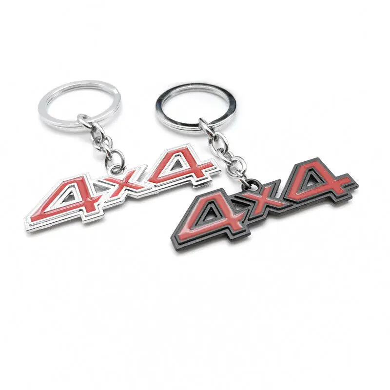 Keychain Ring Chrome Red/Black Red 4X4 Key Chain Car Keyfob Universal Accessories Interior Decor
Keychain Ring Chrome Red/Black Red 4X4 Key Chain Car Keyfob Universal Accessories Interior Decor
