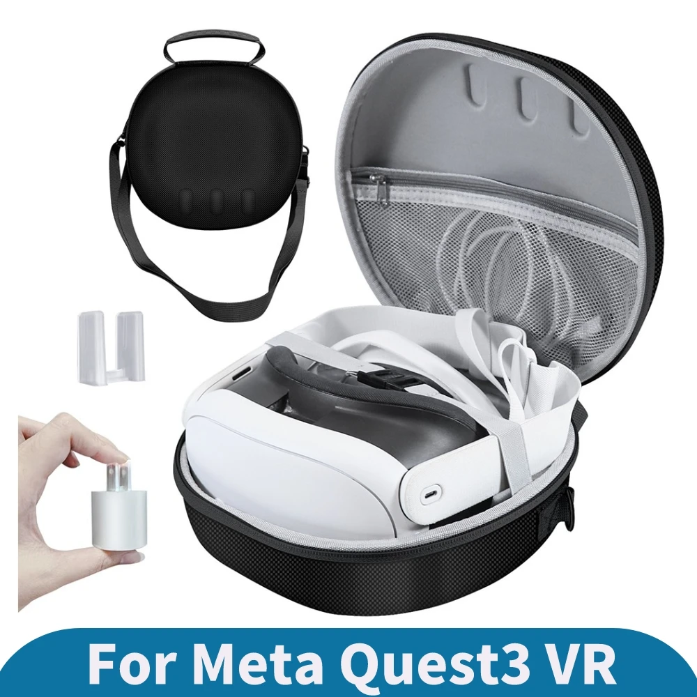 Protective Case for Meta Quest 3 VR Glasses Accessories Portable Protection Box Shockproof Anti-Scratch With Shoulder Strap Bag
Protective Case for Meta Quest 3 VR Glasses Accessories Portable Protection Box Shockproof Anti-Scratch With Shoulder Strap Bag