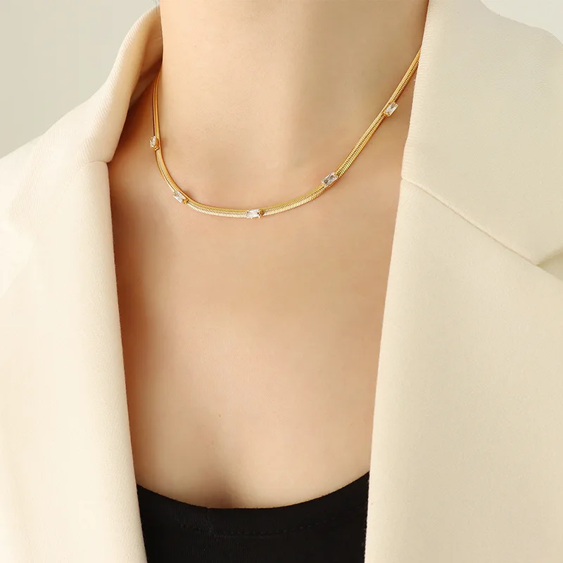 INS Style High Quality Snake Chain Necklace Bracelet Jewelry Women's Necklace Women's Party Accessories
INS Style High Quality Snake Chain Necklace Bracelet Jewelry Women's Necklace Women's Party Accessories