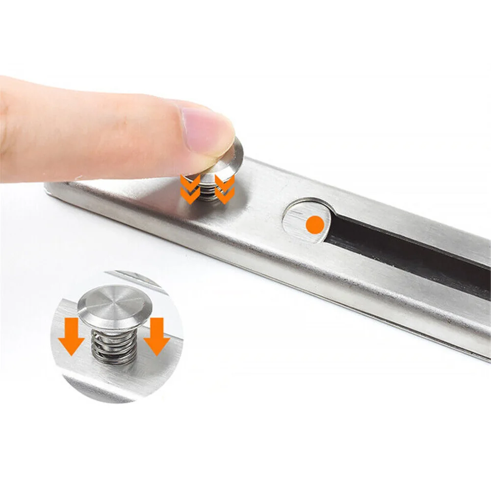 Door Chain Lock Stainless Steel Security Chain Guard Spring Anti Theft Press Heavy Duty Latch Screw Guard Accessories
Door Chain Lock Stainless Steel Security Chain Guard Spring Anti Theft Press Heavy Duty Latch Screw Guard Accessories