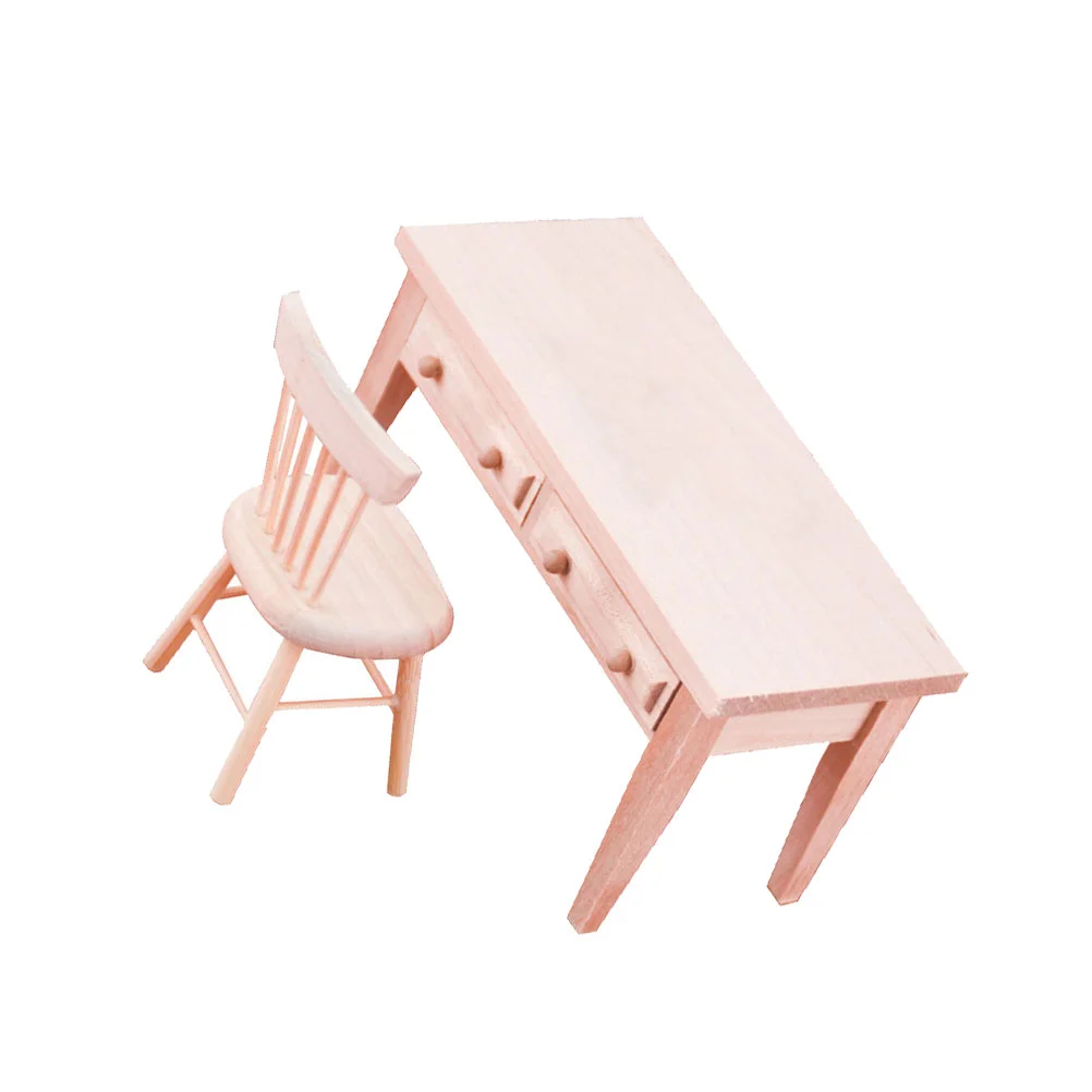 Mini Desk Chair Miniature Figurines Small Furniture Wooden Ornament Table House 
Mini Desk Chair Miniature Figurines Small Furniture Wooden Ornament Table House