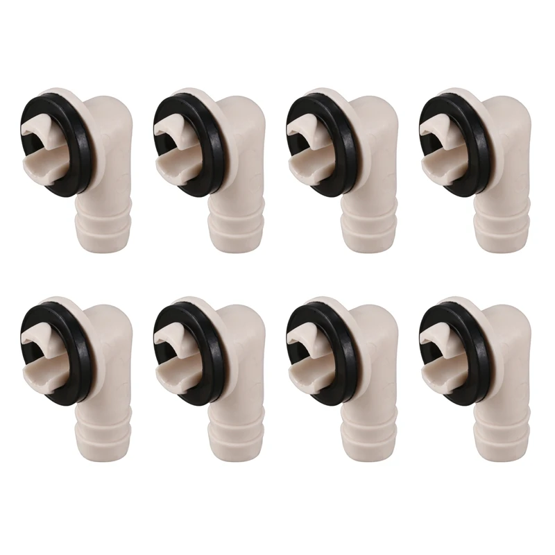 8X Air Conditioner Ac Drain Hose Connector Elbow With Rubber Ring For Mini-Split Units And Window Ac Unit 3/5 Inch(15Mm)
8X Air Conditioner Ac Drain Hose Connector Elbow With Rubber Ring For Mini-Split Units And Window Ac Unit 3/5 Inch(15Mm)