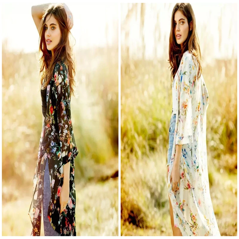 Women Casual Vintage Kimono Cardigan Ladies 2022 Summer Long Crochet Chiffon Kimono Preto Loose Flora Printed Blouse Tops Black
Women Casual Vintage Kimono Cardigan Ladies 2022 Summer Long Crochet Chiffon Kimono Preto Loose Flora Printed Blouse Tops Black