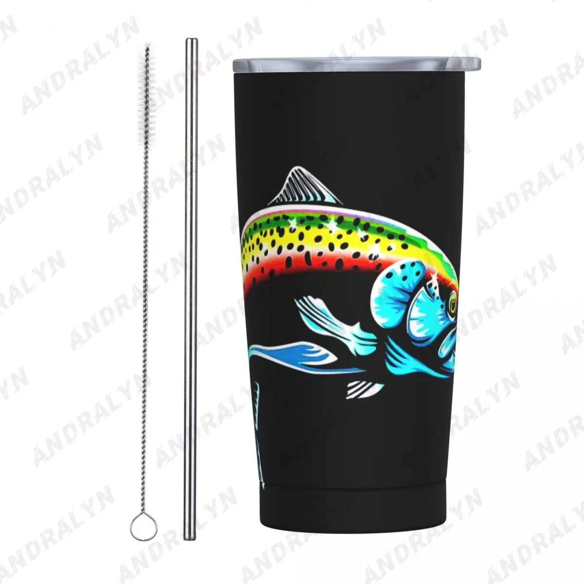 

Cartoon Snake River Mountain Trout (1) Stainless Steel Thermal Mug Thermo Bottles For Coffee Insulated Tumbler