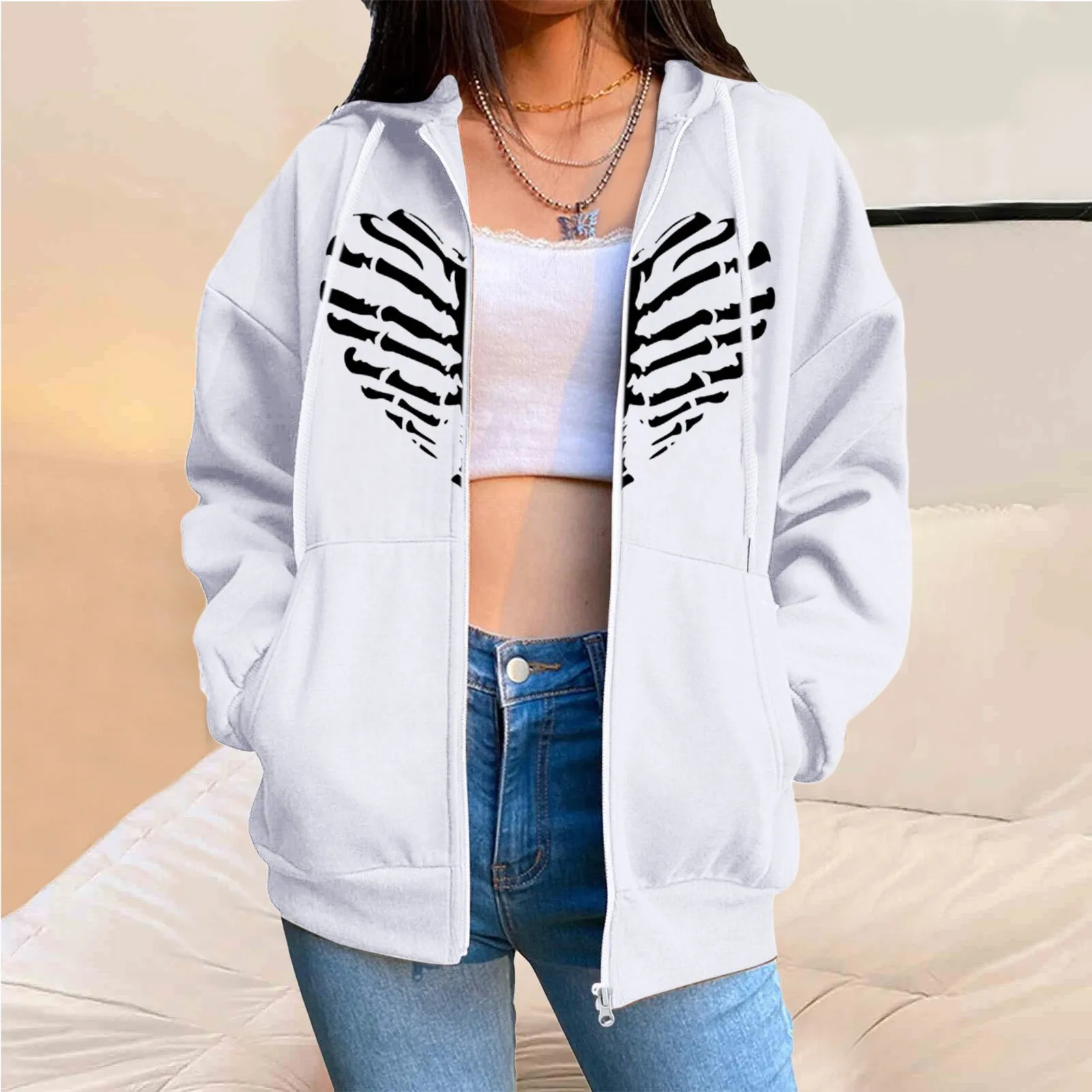 Women Fashion Print Fleece Zip Sweatshirt With Pocket Sweatshirt Women Sweatshirts Pullover Fall Sweatshirt
Women Fashion Print Fleece Zip Sweatshirt With Pocket Sweatshirt Women Sweatshirts Pullover Fall Sweatshirt