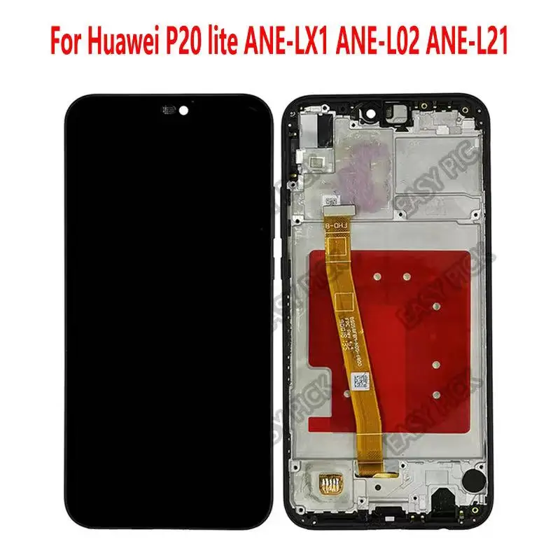 Фото Для Huawei P20 Lite L21 LX2 L02 L23 ANE-L22 ANE-L02 ЖК-дисплей сенсорный экран дигитайзер сборка для