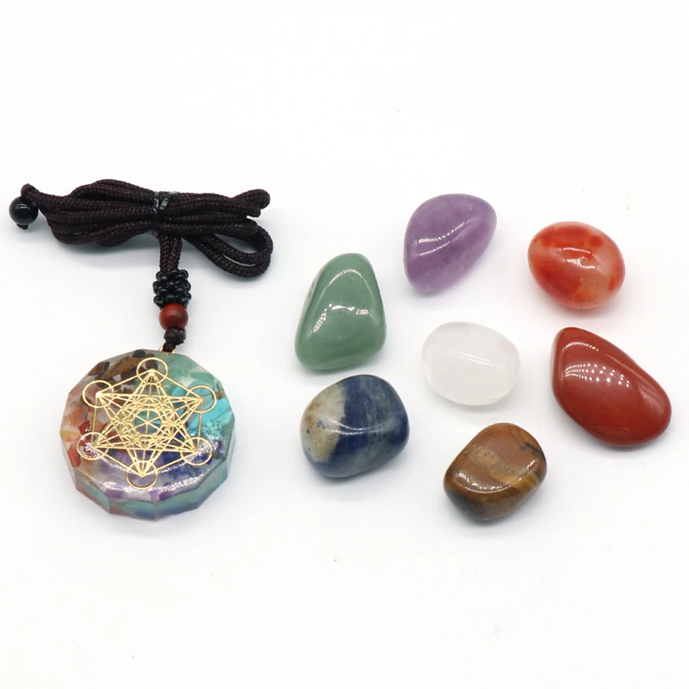 Boutique Natural Semi-precious Stone Seven Chakras Boxed Bag Set Home Office Aquarium Ornamental Decoration Gift
Boutique Natural Semi-precious Stone Seven Chakras Boxed Bag Set Home Office Aquarium Ornamental Decoration Gift
