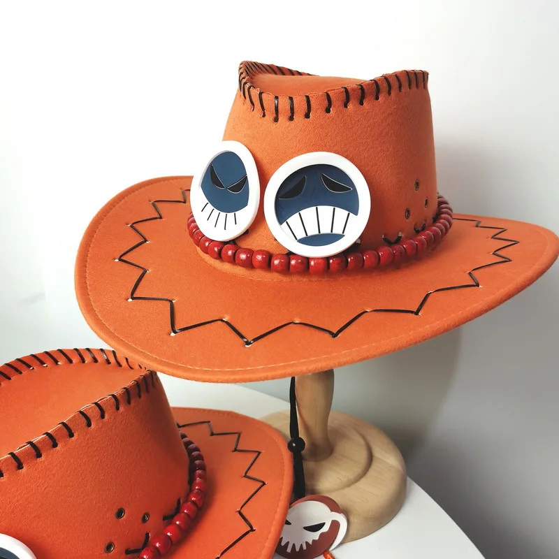 Ace Hat Cosplay One Piece Fire Fists Hat Original Anime Peripheral Hat Suede Cowboy Hat hats for men caps for men
Ace Hat Cosplay One Piece Fire Fists Hat Original Anime Peripheral Hat Suede Cowboy Hat hats for men caps for men