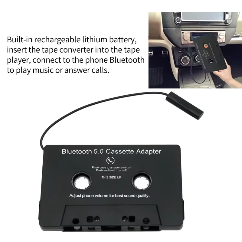Универсальный конвертер Bluetooth 5.0, автомобильный Ttape Converter, автомобильный MP3/SBC/стерео Bluetooth аудио кассетный плеер на адаптер
Универсальный конвертер Bluetooth 5.0, автомобильный Ttape Converter, автомобильный MP3/SBC/стерео Bluetooth аудио кассетный плеер на адаптер