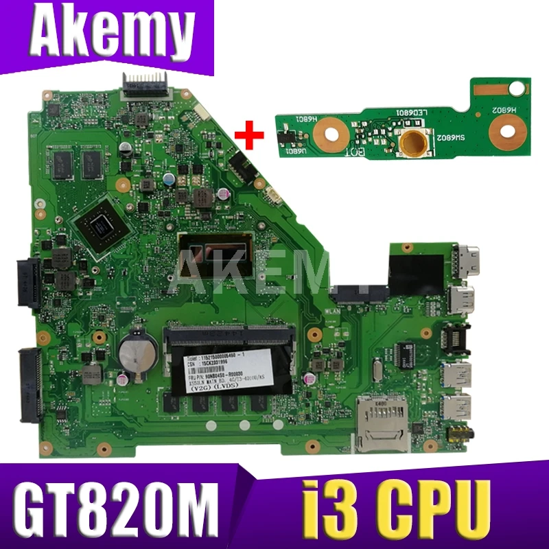 XinKaidi X550LD Laptop motherboard for ASUS X550LD X550LN X550L Test mainboard I3 CPU GT820M
XinKaidi X550LD Laptop motherboard for ASUS X550LD X550LN X550L Test mainboard I3 CPU GT820M