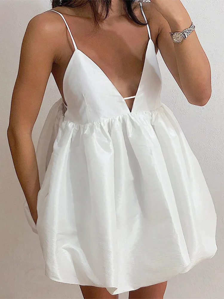 Женское платье-трапеция с V-образным вырезом, откровенное бальное платье на бретелях с открытой спиной, весна-лето 2022
Женское платье-трапеция с V-образным вырезом, откровенное бальное платье на бретелях с открытой спиной, весна-лето 2022