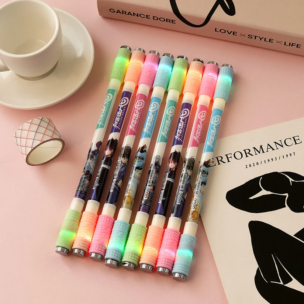 1pcs Creative cartoon animation luminous turn pen colorful light pen student personality decompression gift pen gel pen
1pcs Creative cartoon animation luminous turn pen colorful light pen student personality decompression gift pen gel pen