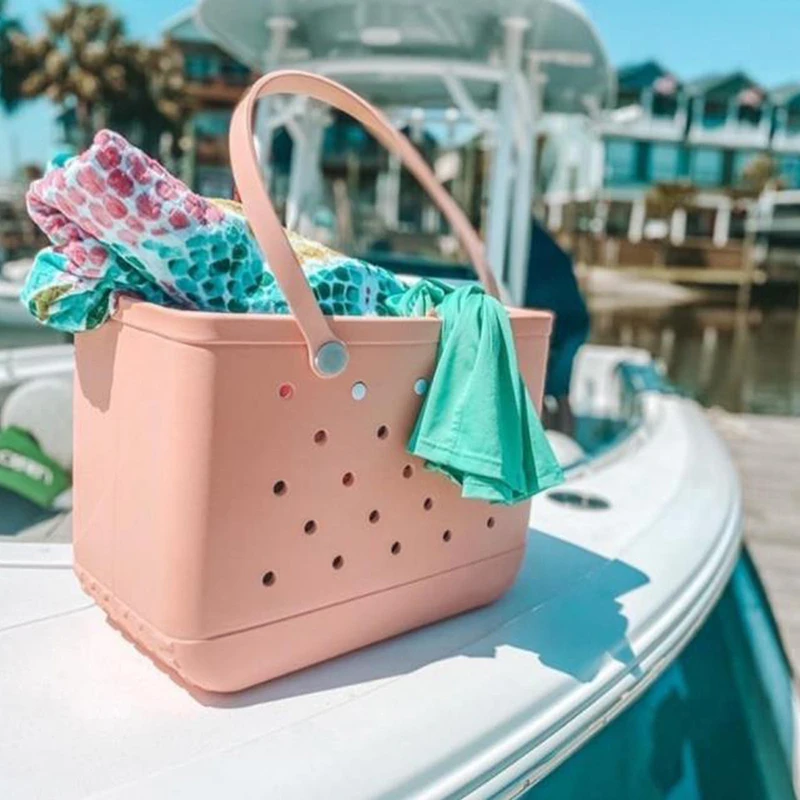 Summer soft EVA Beach Bag Waterproof Swimming clothes towel Basket Handbag Tote Bag sunbathing Fitness punched beach Bags unisex
Summer soft EVA Beach Bag Waterproof Swimming clothes towel Basket Handbag Tote Bag sunbathing Fitness punched beach Bags unisex