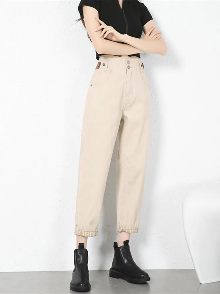 GUUZYUVIZ High Waist Wash Denim Harem Pants 2022 New Fashion Casual Botton Mom Jeans Women
GUUZYUVIZ High Waist Wash Denim Harem Pants 2022 New Fashion Casual Botton Mom Jeans Women