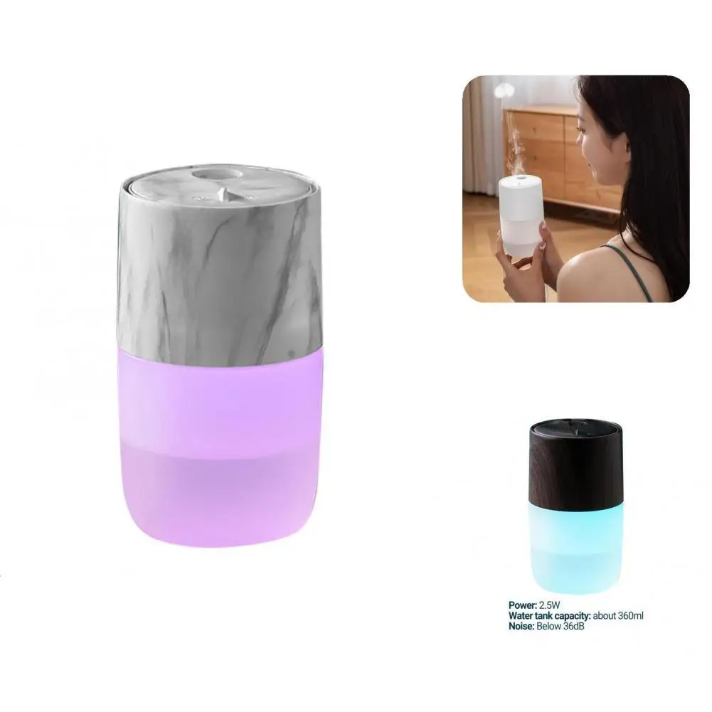Компактный ультразвуковой увлажнитель воздуха со светодиодной подсветкой и USB-портом для спальни 
Компактный ультразвуковой увлажнитель воздуха со светодиодной подсветкой и USB-портом для спальни