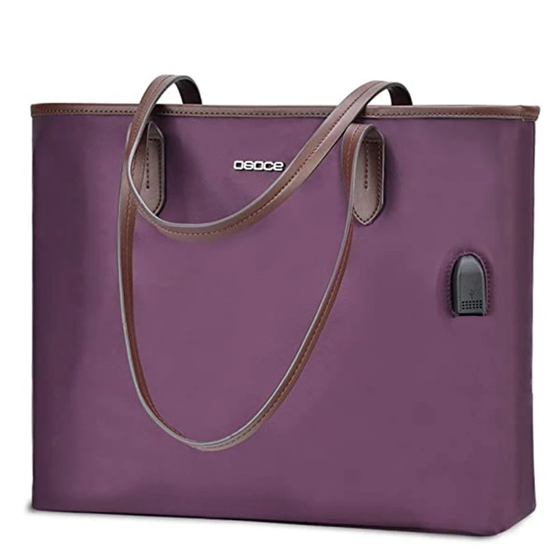 OSOCE 15.6 Inch Women Laptop Bags,Ladies Tote Bag Handbag Office Bags Top Handle Shoulder Bag with USB Port
OSOCE 15.6 Inch Women Laptop Bags,Ladies Tote Bag Handbag Office Bags Top Handle Shoulder Bag with USB Port