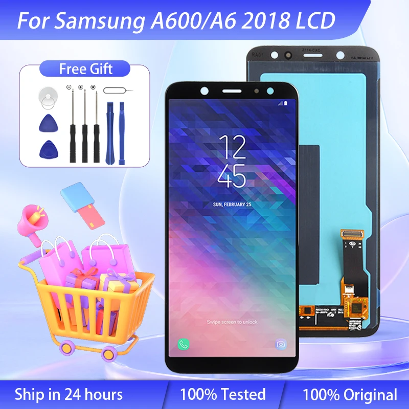 Wholesale OLED A6 2018 Display For Samsung Galaxy A600 Lcd With Touch Screen Panel Digitizer Glass Assembly Free Ship With Tools
Wholesale OLED A6 2018 Display For Samsung Galaxy A600 Lcd With Touch Screen Panel Digitizer Glass Assembly Free Ship With Tools