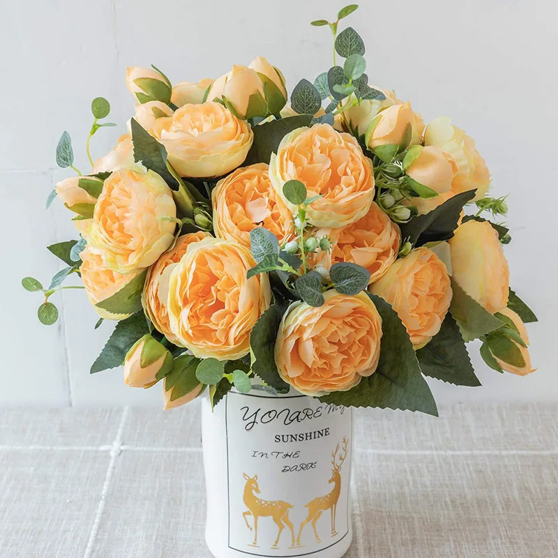 Silk Peony Artificial Flowers Rose Wedding Home DIY Decor High Quality Big Bouquet Party Accessories Craft White Fake Flower
Silk Peony Artificial Flowers Rose Wedding Home DIY Decor High Quality Big Bouquet Party Accessories Craft White Fake Flower