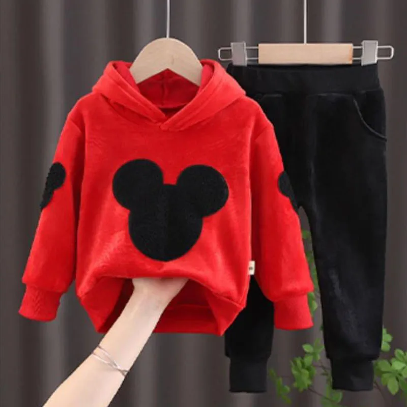 Disney Mickey Baby Boys Warm Suit Winter Toddler Girls Clothes Kid's Winter Suede Sets Velvet Thickening Girls Warm Jacket
Disney Mickey Baby Boys Warm Suit Winter Toddler Girls Clothes Kid's Winter Suede Sets Velvet Thickening Girls Warm Jacket