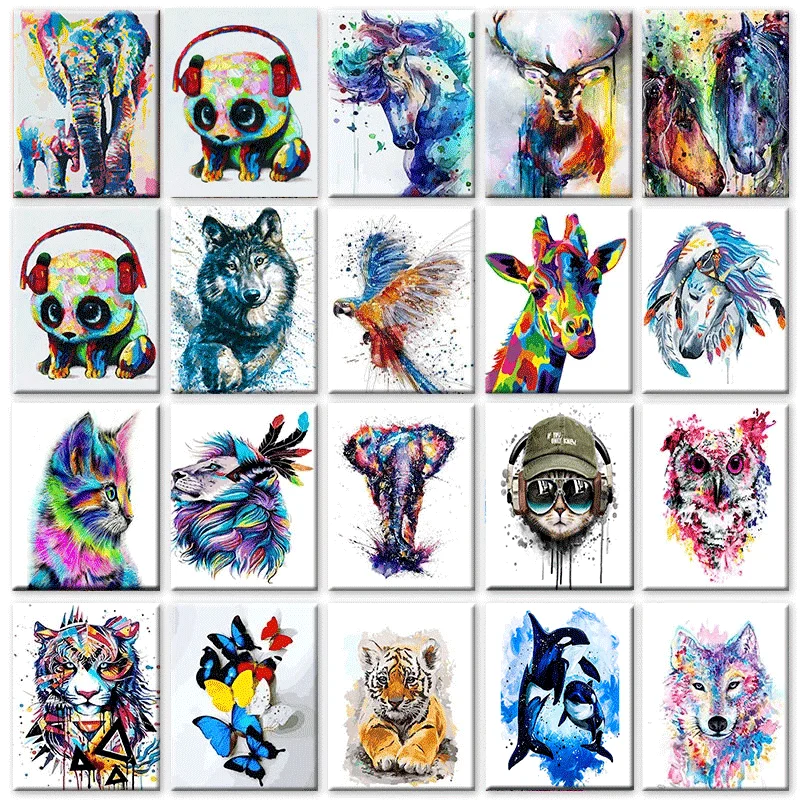 GATYZTORY 60x75cm Painting By Number For Adults HandPainted Animals On Canvas Diy Frame Picture By Numbers Home Decors Art Gift
GATYZTORY 60x75cm Painting By Number For Adults HandPainted Animals On Canvas Diy Frame Picture By Numbers Home Decors Art Gift