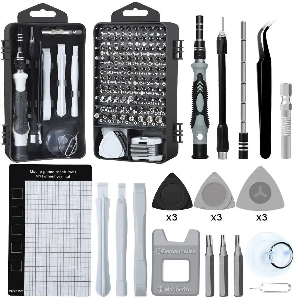 122 In 1 Screwdriver Set Precision Torx Phillips Hex Bits Magnetic Screwdrivers Kit for PC Mobile Phone Repair Hand Tool
122 In 1 Screwdriver Set Precision Torx Phillips Hex Bits Magnetic Screwdrivers Kit for PC Mobile Phone Repair Hand Tool