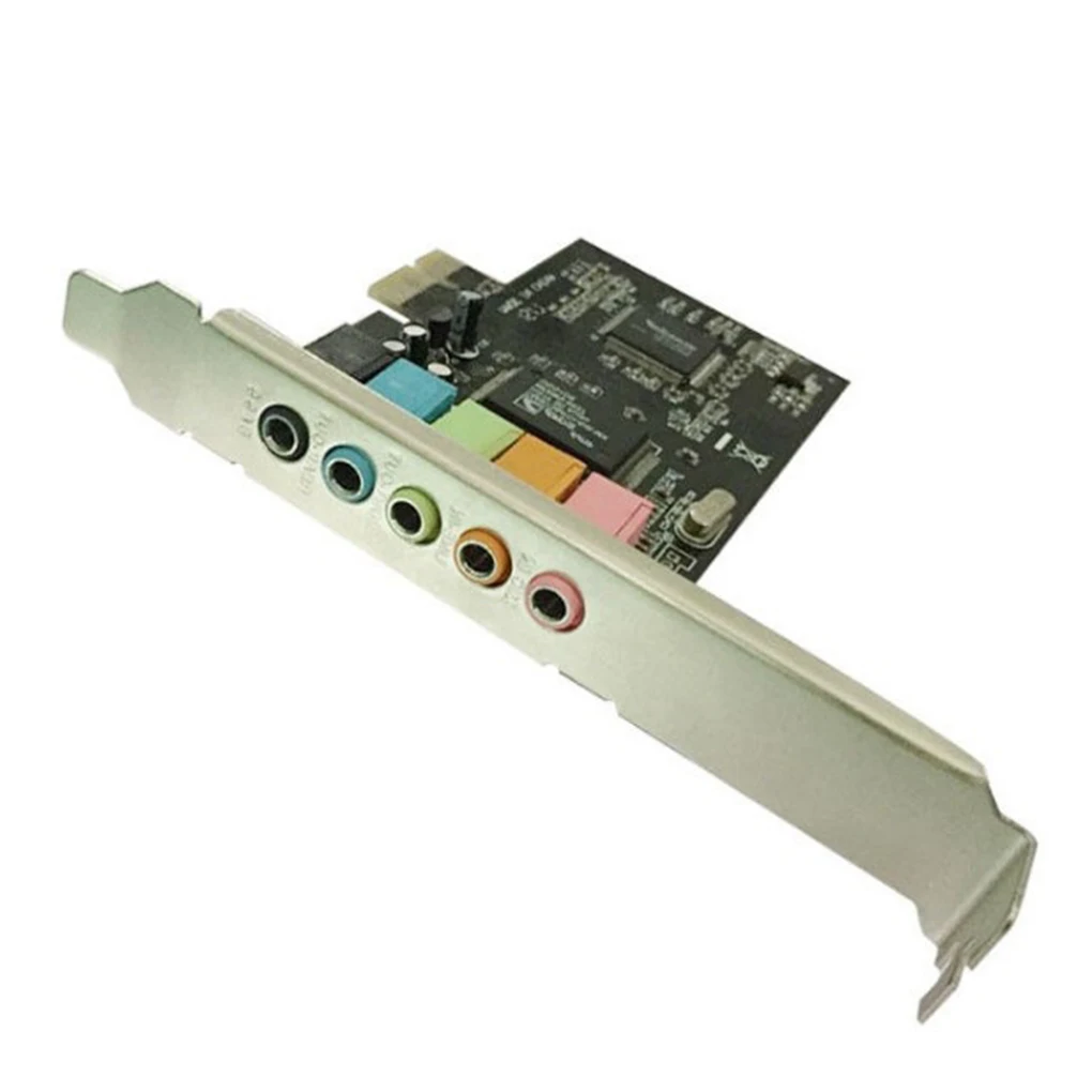Высококачественная аудиокарта PCI-E 5 1, твердые конденсаторы CMI8738 6H, чипсет, CD-драйвер
Высококачественная аудиокарта PCI-E 5 1, твердые конденсаторы CMI8738 6H, чипсет, CD-драйвер