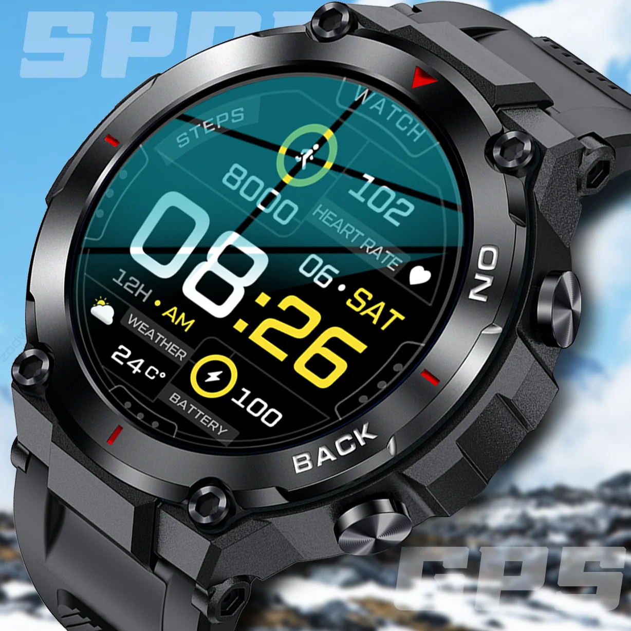 GPS Smart Watch Men Outdoor Sport Fitness Bracelet Super Long Standby Watches Health Monitor Tracker IP68 Waterproof Smartwatch 
GPS Smart Watch Men Outdoor Sport Fitness Bracelet Super Long Standby Watches Health Monitor Tracker IP68 Waterproof Smartwatch