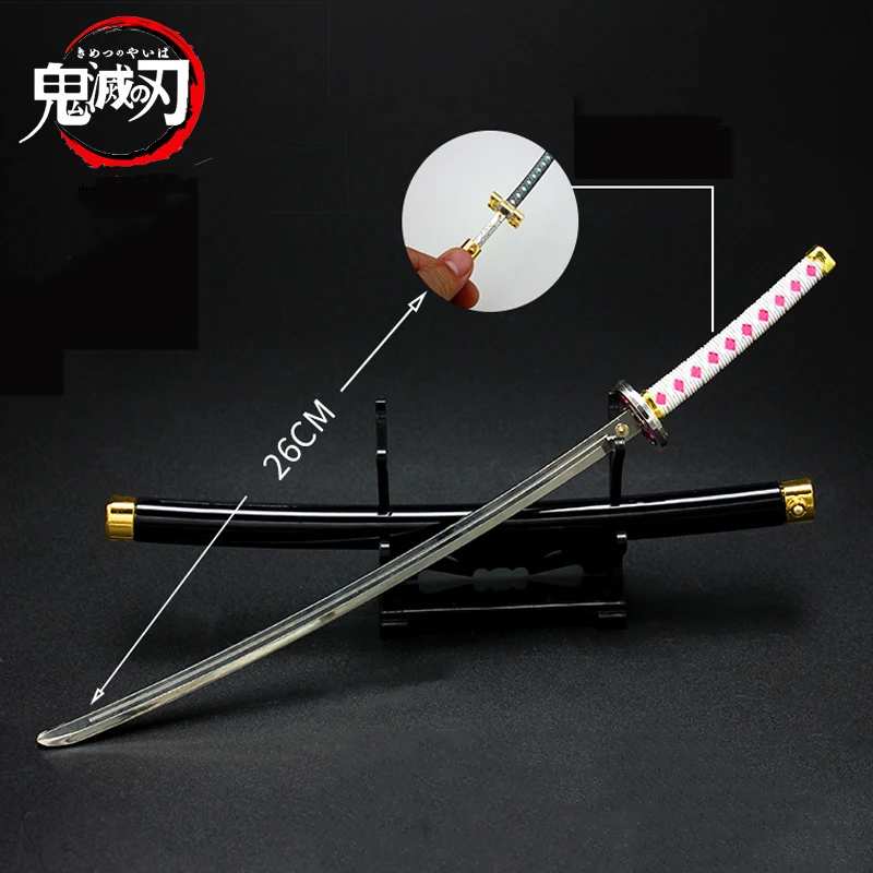 26cm Sword Demon Slayer Katana Tsuyuri Kanao Nichirin Blade Kimetsu No Yaiba Swords Japanese Alloy Anime Weapon Model Toys Gift
26cm Sword Demon Slayer Katana Tsuyuri Kanao Nichirin Blade Kimetsu No Yaiba Swords Japanese Alloy Anime Weapon Model Toys Gift