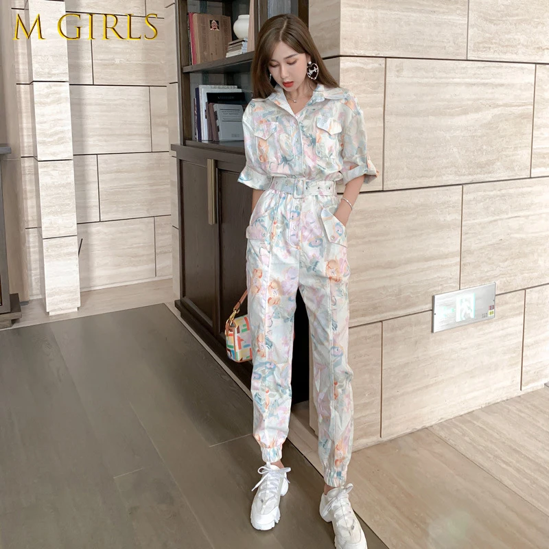 M GIRLS new arrival fashion korean spring streetwear OL temperament print tooling style loose sportwear slim long jumpsuit
M GIRLS new arrival fashion korean spring streetwear OL temperament print tooling style loose sportwear slim long jumpsuit