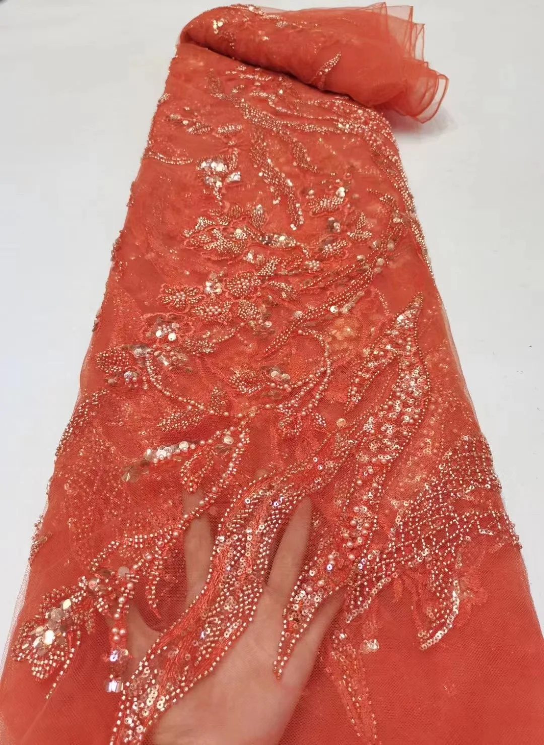 Elegant Handmade Beads Nigerian Lace fabric 2022 African French Embroidery Lace Luxury Sequins For Party Dress
Elegant Handmade Beads Nigerian Lace fabric 2022 African French Embroidery Lace Luxury Sequins For Party Dress