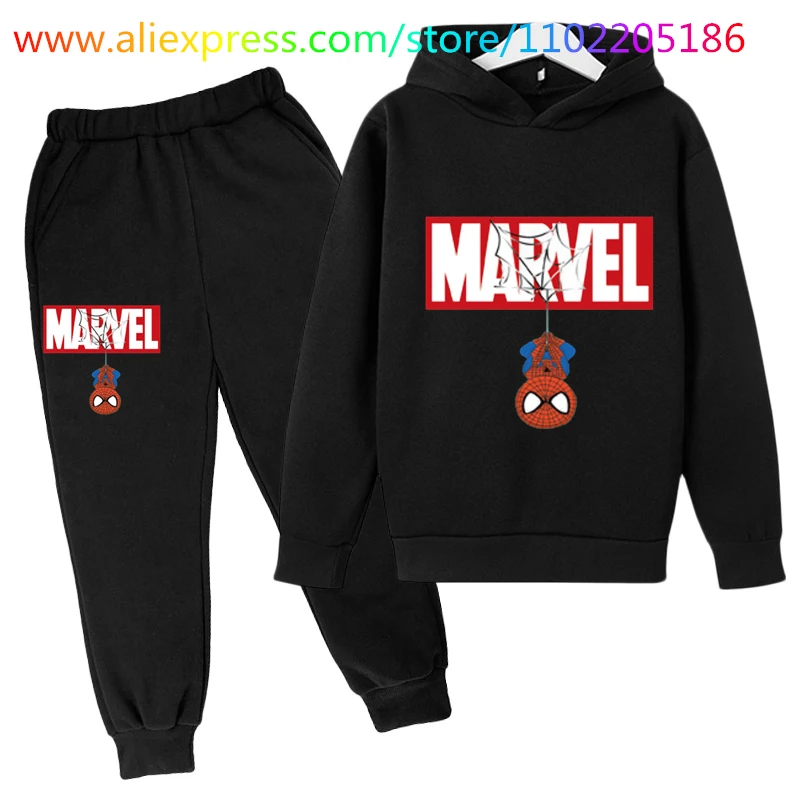 Marvel- Spiderman Tracksuits Kids Hoodies Boy Girl Sweatshirt Clothes Sets Super hero Hooded Pants Suit Children Pullover
Marvel- Spiderman Tracksuits Kids Hoodies Boy Girl Sweatshirt Clothes Sets Super hero Hooded Pants Suit Children Pullover