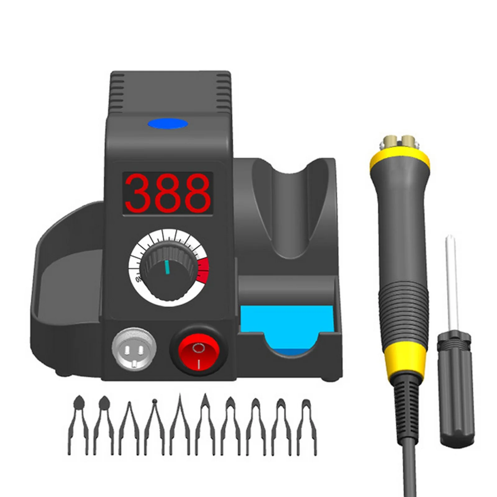 Soldering Iron Adjustable Temperature Pyrography Tool Gourd Board Heat Transfer Machine Pyrography Brush Electric Iron Pen Set
Soldering Iron Adjustable Temperature Pyrography Tool Gourd Board Heat Transfer Machine Pyrography Brush Electric Iron Pen Set