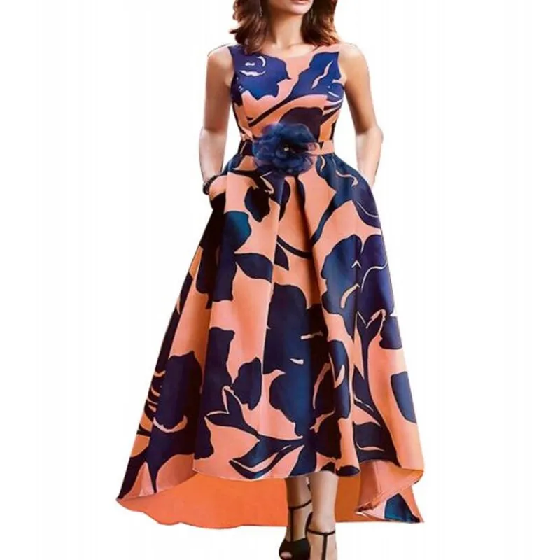 African Maxi Dress Women High Waist Sleeveless Big Swing Gown Summer Floral Print Elegant Robes African Traditional Party Dress
African Maxi Dress Women High Waist Sleeveless Big Swing Gown Summer Floral Print Elegant Robes African Traditional Party Dress
