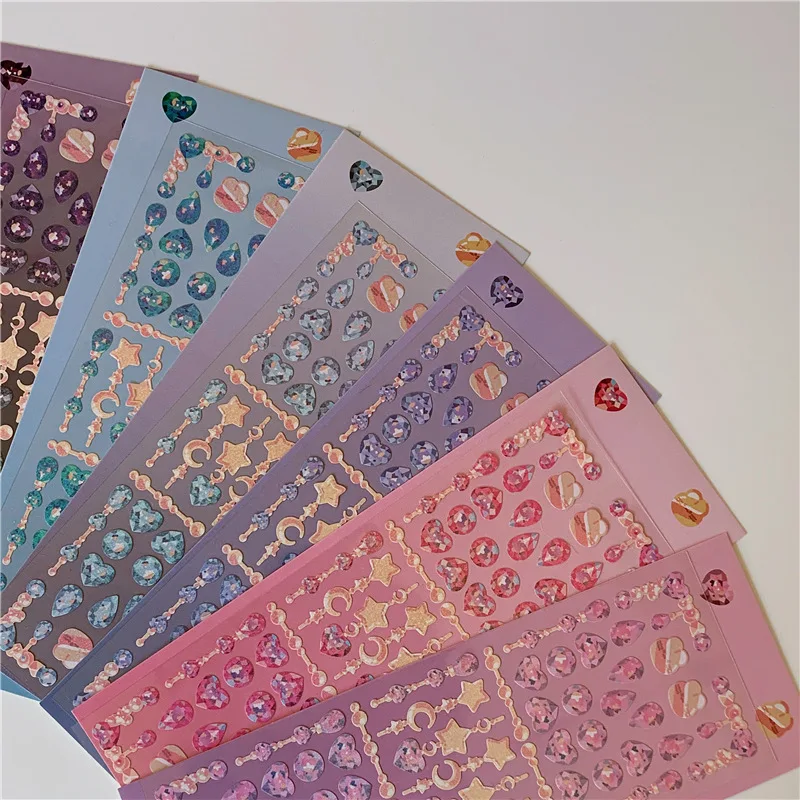 Korea Pendant Beads Laser Stickers Scrapbooking Decorative DIY Idol Cards Diary Album Material Stationery Stickers
Korea Pendant Beads Laser Stickers Scrapbooking Decorative DIY Idol Cards Diary Album Material Stationery Stickers