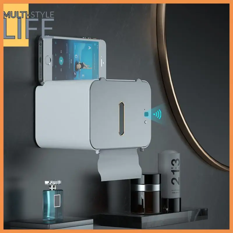 Wall Mounted Toilet Paper Rack Punch-free Moisture-proof Bathroom Tissue Holder Multi-functional Induction Toilet Paper Box
Wall Mounted Toilet Paper Rack Punch-free Moisture-proof Bathroom Tissue Holder Multi-functional Induction Toilet Paper Box