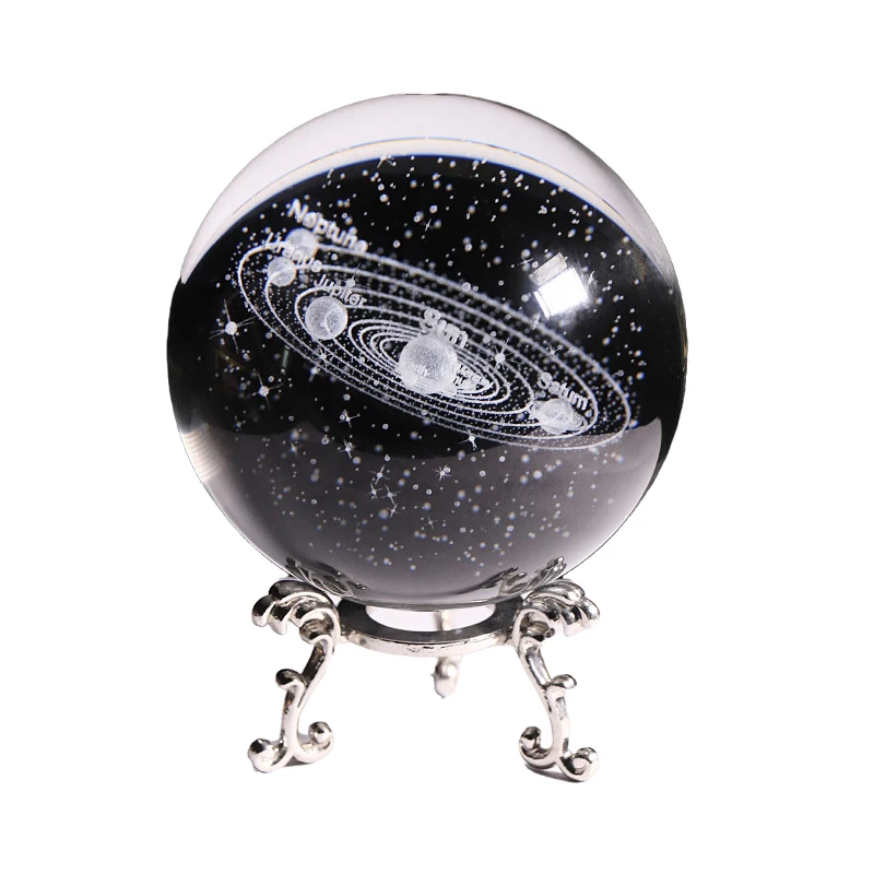 New 80mm K9 Crystal Solar System Planet Globe 3D Laser Engraved Sun System Ball with Touch Switch LED Light Base Astronomy Gifts
New 80mm K9 Crystal Solar System Planet Globe 3D Laser Engraved Sun System Ball with Touch Switch LED Light Base Astronomy Gifts