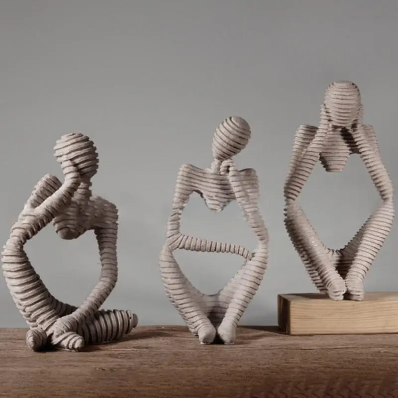 Sand Color The Thinker Abstract Statues Sculptures Yoga Figurine Nordic Living Room Home Decor Decoration Maison Desk Ornaments
Sand Color The Thinker Abstract Statues Sculptures Yoga Figurine Nordic Living Room Home Decor Decoration Maison Desk Ornaments