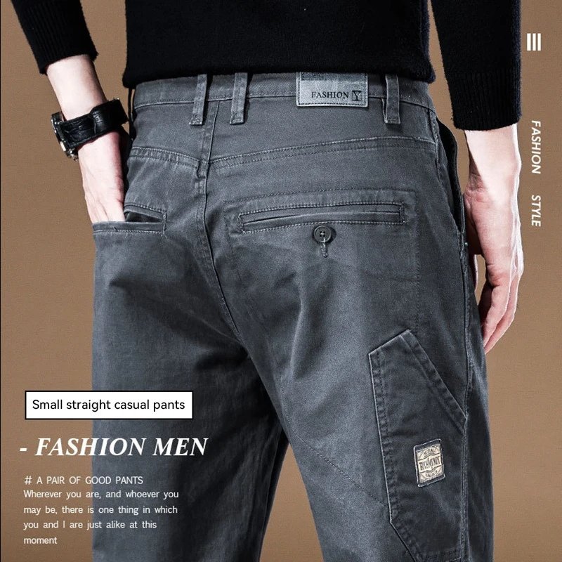 Brand Clothing 2023 New Men's Cargo Pants 97%Cotton Solid Color Work Wear Casual Pant Wide Korean Jogger Trousers Male
Brand Clothing 2023 New Men's Cargo Pants 97%Cotton Solid Color Work Wear Casual Pant Wide Korean Jogger Trousers Male