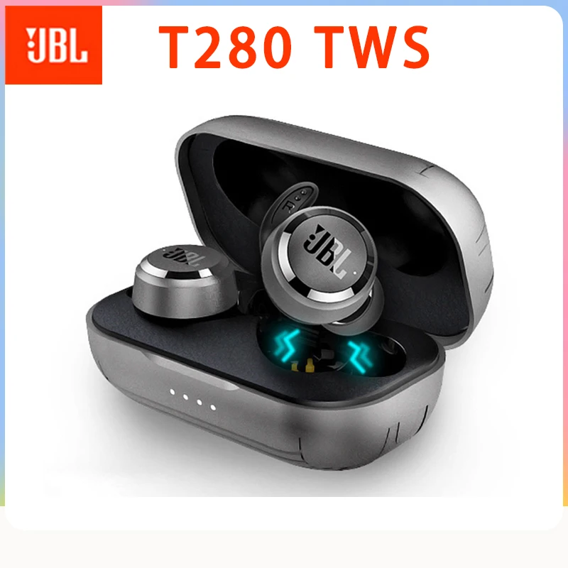 JBL T280 TWS Wireless Bluetooth Earphone Sports Earbuds Deep Bass Headphones Waterproof Headset with Mic Charging Case
JBL T280 TWS Wireless Bluetooth Earphone Sports Earbuds Deep Bass Headphones Waterproof Headset with Mic Charging Case