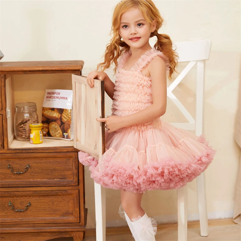 Suspender Princess Dress Summer Tutu Dress Baby Girls Fluffy Skirt Birthday Gift European/American Children's Clothing
Suspender Princess Dress Summer Tutu Dress Baby Girls Fluffy Skirt Birthday Gift European/American Children's Clothing