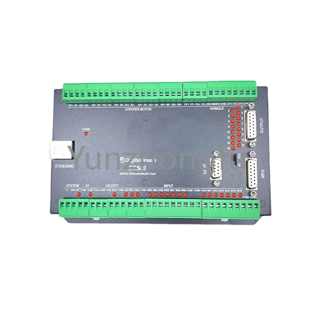 Машина совершенно новая модернизация EC500 CNC Mach3 Ethernet контроллер движения EC500 460 кГц 3/4/5/6 осевая карта управления движением для фрезерования
Машина совершенно новая модернизация EC500 CNC Mach3 Ethernet контроллер движения EC500 460 кГц 3/4/5/6 осевая карта управления движением для фрезерования
