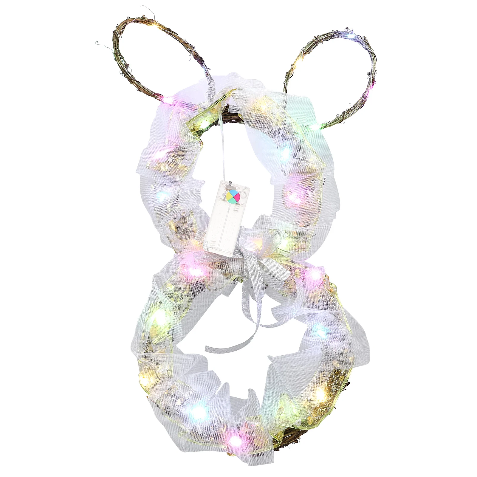 Easter Lighted Wreath Decorations Easter Hanging Ornament for Front Door 
Easter Lighted Wreath Decorations Easter Hanging Ornament for Front Door