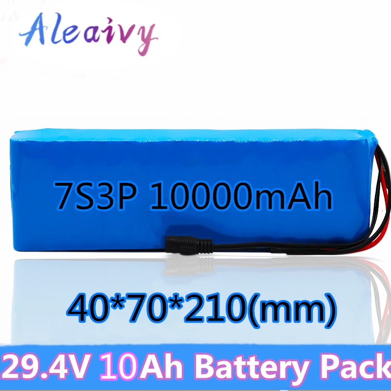 24V Battery 7S3P 29.4V 10Ah Li-ion Battery Pack with 20A Balanced BMS for Electric Bicycle Scooter Power Wheelchair
24V Battery 7S3P 29.4V 10Ah Li-ion Battery Pack with 20A Balanced BMS for Electric Bicycle Scooter Power Wheelchair