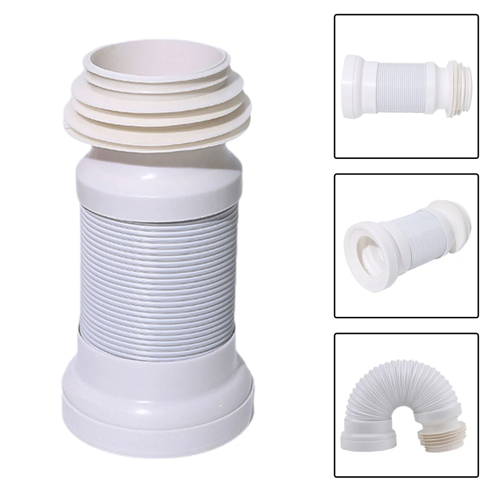 Drain Pipe PVC Flexible WC Pan Connector Flexi Toilet Waste Long Pipe Sewer Pan Connector Tool Toilet Accessories 250mm-500mm
Drain Pipe PVC Flexible WC Pan Connector Flexi Toilet Waste Long Pipe Sewer Pan Connector Tool Toilet Accessories 250mm-500mm