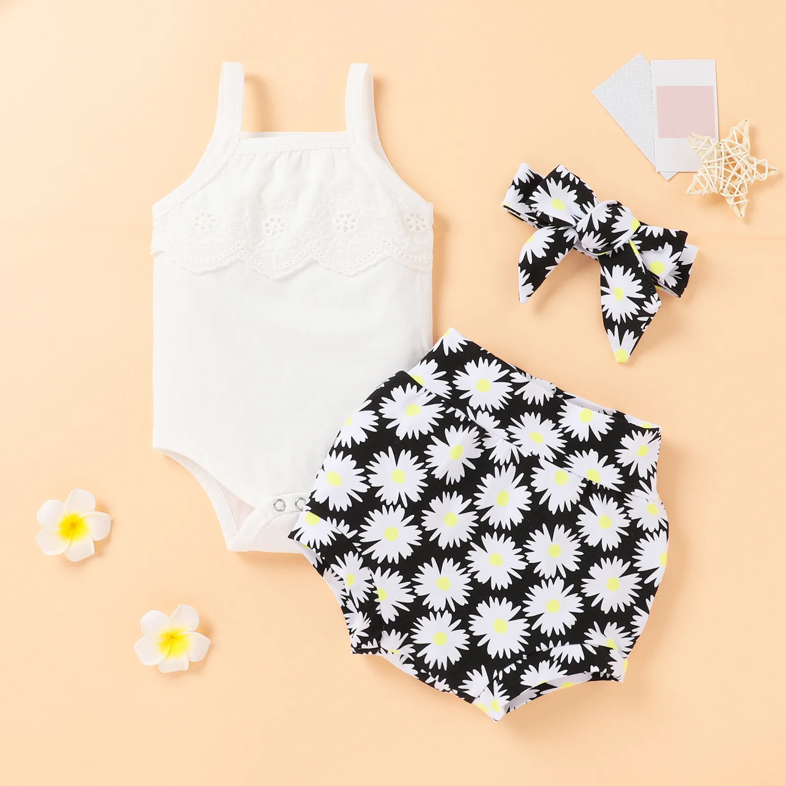Infant Baby Girl Clothes Solid Color Lace Vest Romper Floral Shorts Headband Summer Outfit Clothes Casual Toddler Girl Clothes
Infant Baby Girl Clothes Solid Color Lace Vest Romper Floral Shorts Headband Summer Outfit Clothes Casual Toddler Girl Clothes