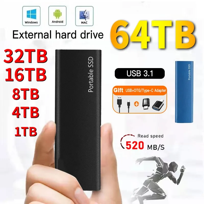 Original 1TB portable external ssd High Speed external solid state drive USB3.1 portable drive 2TB external hard drive For PC
Original 1TB portable external ssd High Speed external solid state drive USB3.1 portable drive 2TB external hard drive For PC