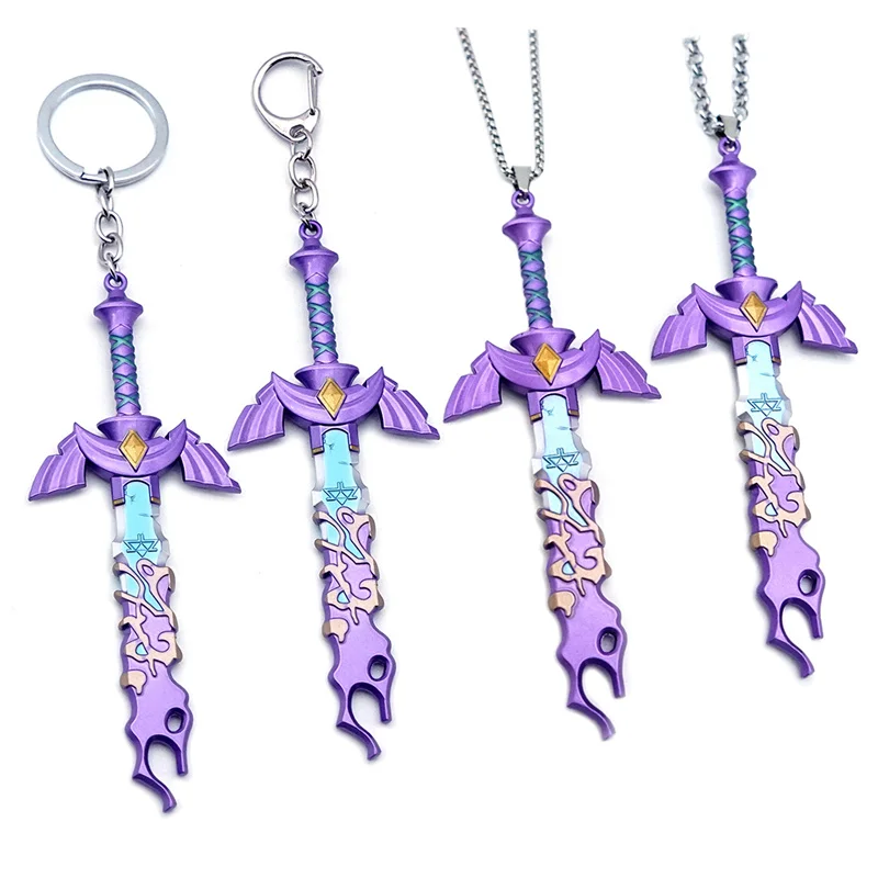 

Game Tears of The Kingdom Keychain Link Hero Master Sword KeyRing Metal Chaveiro Key Chains Cosplay Souvenir llaveros Jewelry